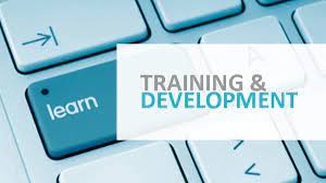 Training Development Text Over Image Of Keyboard